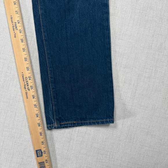 Levi's 501 Premium Jeans Mens 30x32 Blue Denim Straight Leg Button Fly - Picture 8 of 9